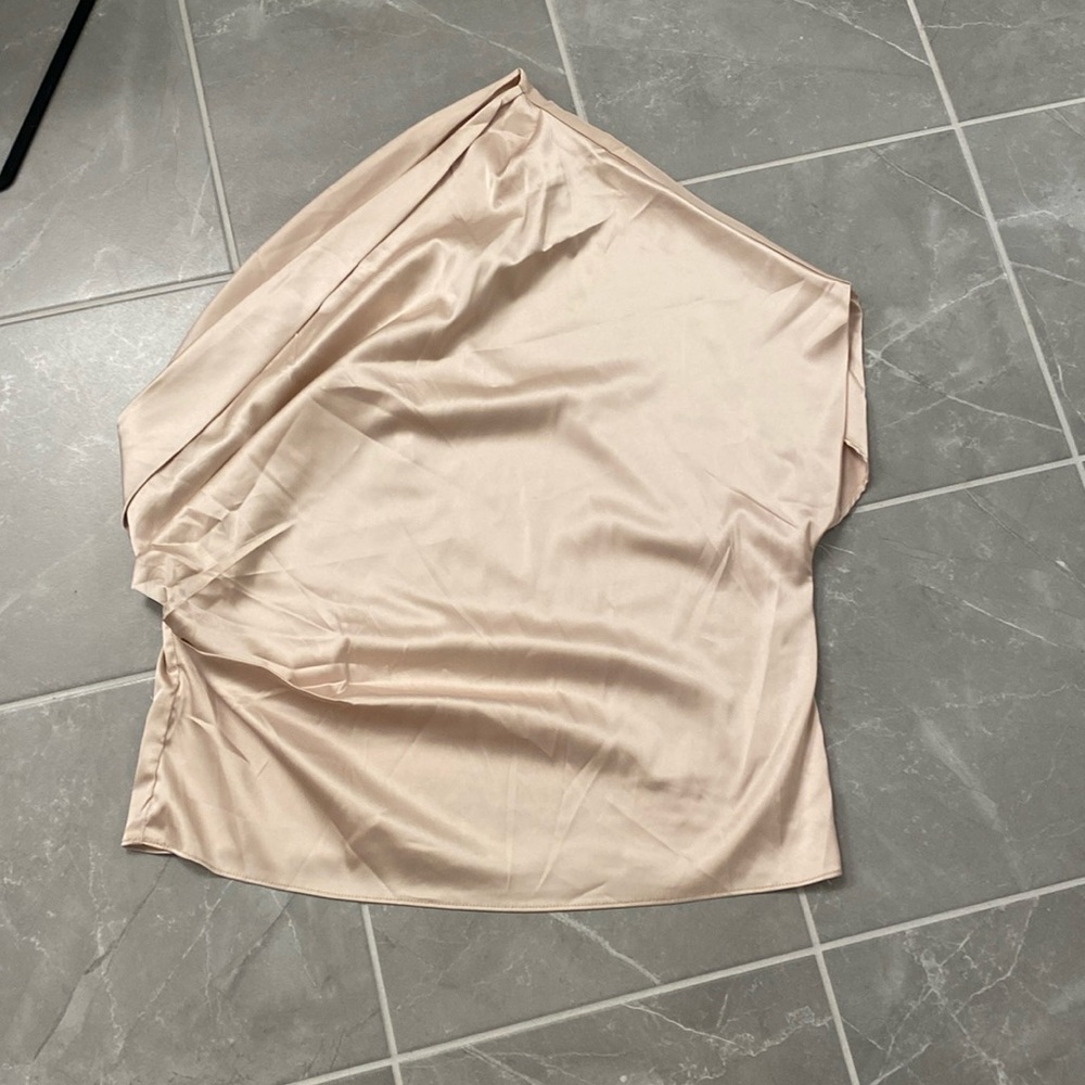 Satin One Shoulder Top